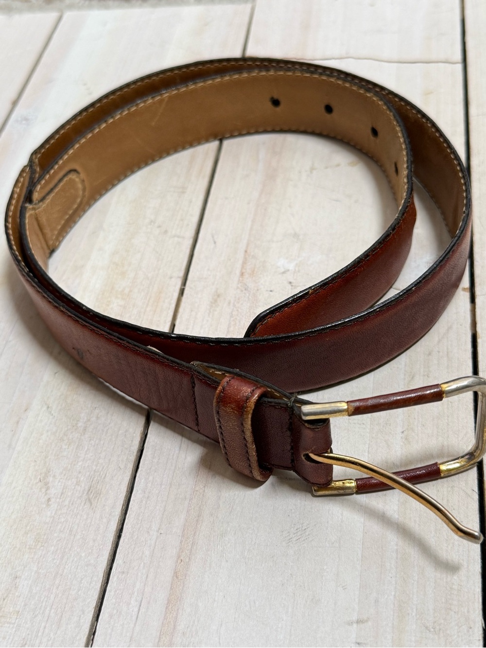 Vintage DIOR Women’s Brown Leather Belt